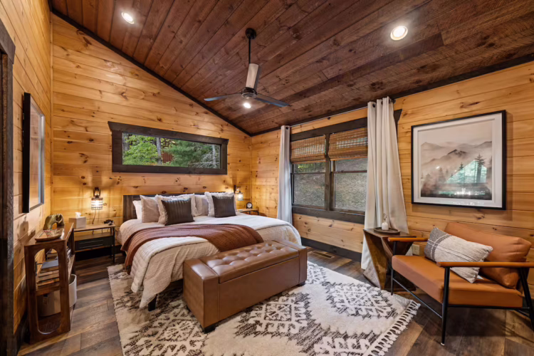 blue ridge georgia cabin with swim spa and sauna