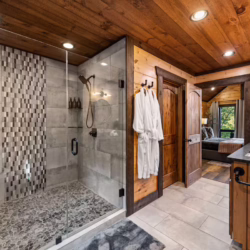 blue ridge georgia cabin with swim spa and sauna