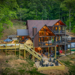 blue ridge georgia cabin with swim spa and sauna