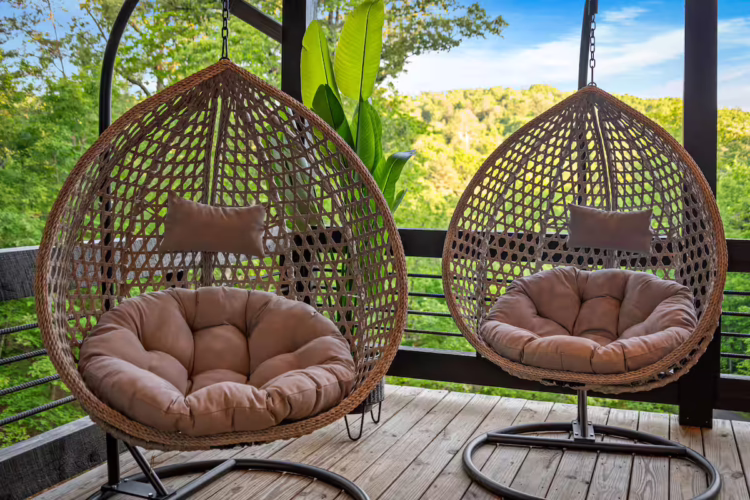 blue ridge georgia cabin with swim spa and sauna