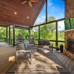 blue ridge georgia cabin with swim spa and sauna