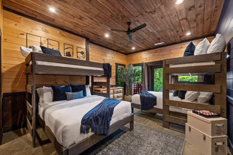 blue ridge georgia cabin with swim spa and sauna