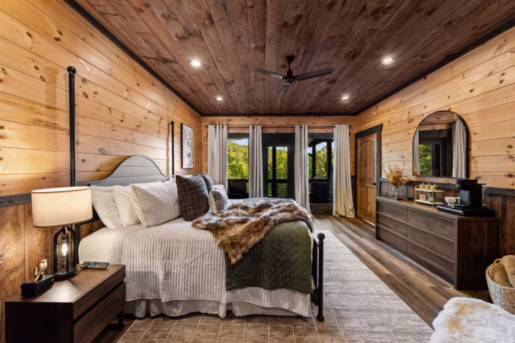 blue ridge georgia cabin with swim spa and sauna