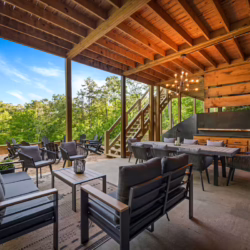 blue ridge georgia cabin with swim spa and sauna