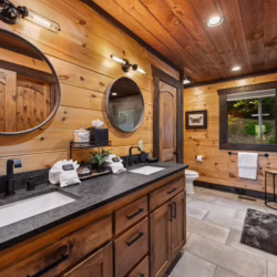 blue ridge georgia cabin with swim spa and sauna