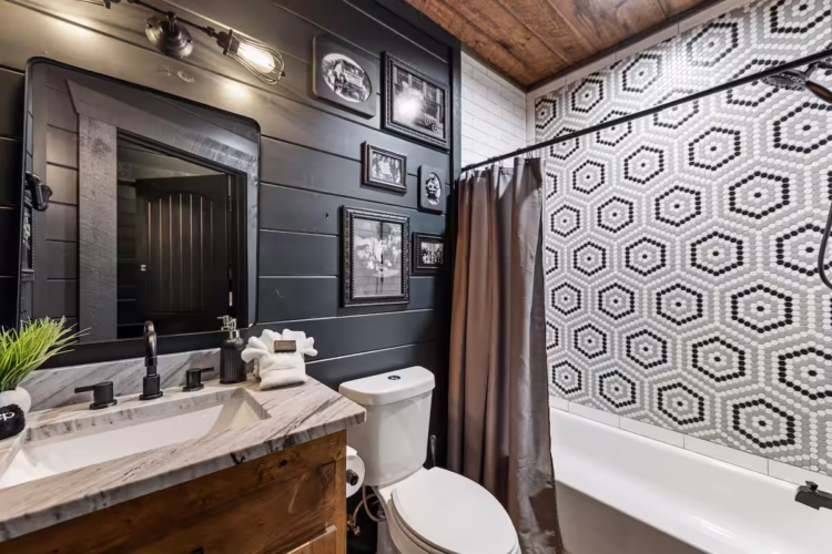 blue ridge georgia cabin with swim spa and sauna
