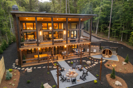 home with sauna cabin rentals in georgia