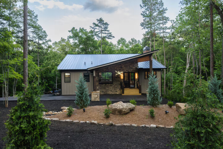 home with sauna cabin rentals in georgia