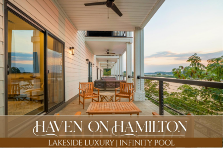Book Haven on Hamilton | 3-bedroom Lake Hamilton cabin rental | Infinity pool, private boat slip, fire pit, and lake views | Hot Springs, AR.