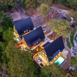 luxury a-frame cabin in arkansas