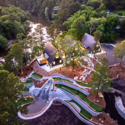 luxury a-frame cabin in arkansas