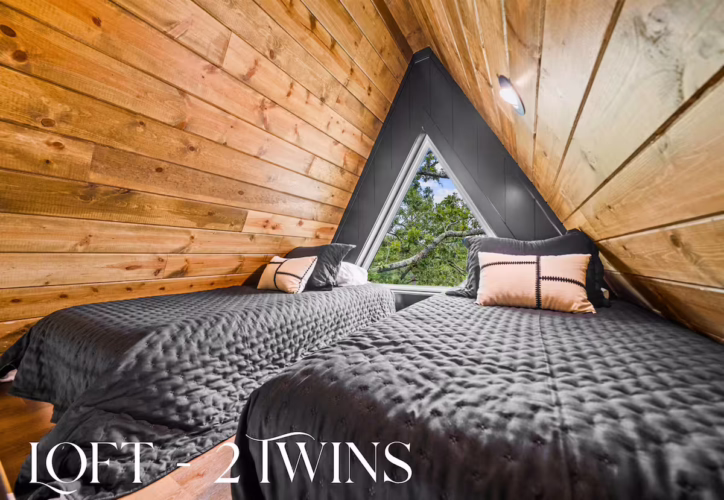 luxury a-frame cabin in arkansas
