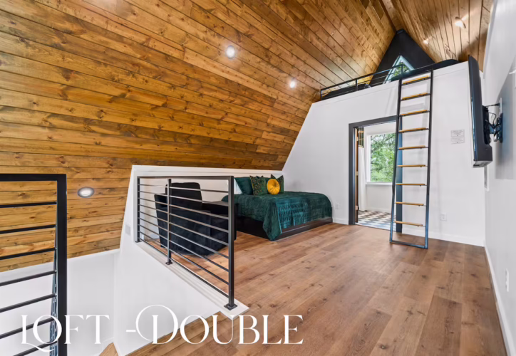 luxury a-frame cabin in arkansas