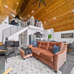 luxury a-frame cabin in arkansas