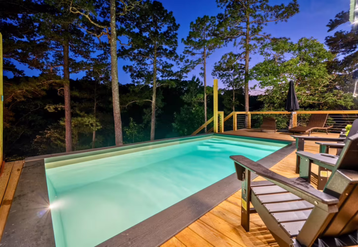 luxury a-frame cabin in arkansas