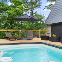 luxury a-frame cabin in arkansas