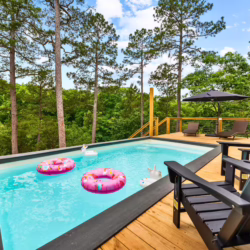 luxury a-frame cabin in arkansas