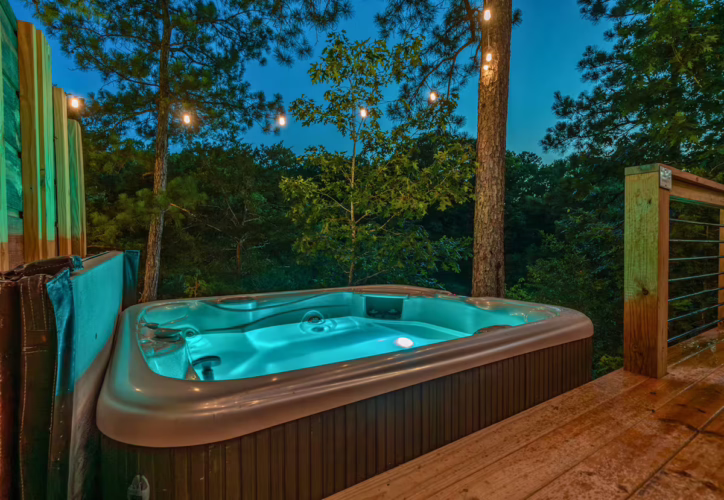 luxury a-frame cabin in arkansas