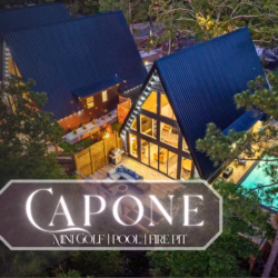 luxury a-frame cabin in arkansas