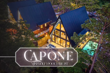 luxury a-frame cabin in arkansas