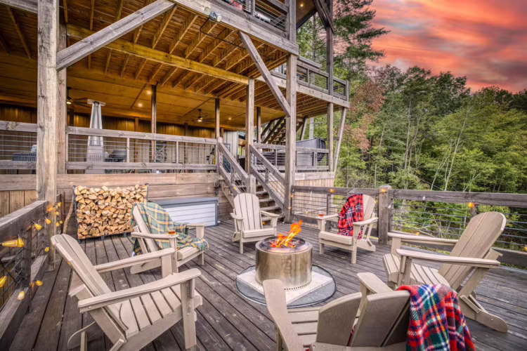 cabin with sauna near me