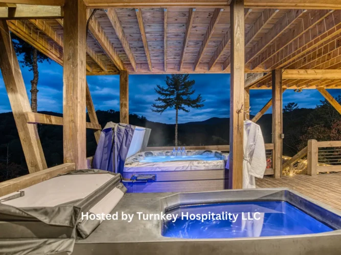 cabin with sauna near me