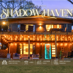 Shadow Haven on Lake Hamilton! Waterfront 4-bedroom rental with a private dock, boat slip, two-level deck, gas grill, and coffee bar