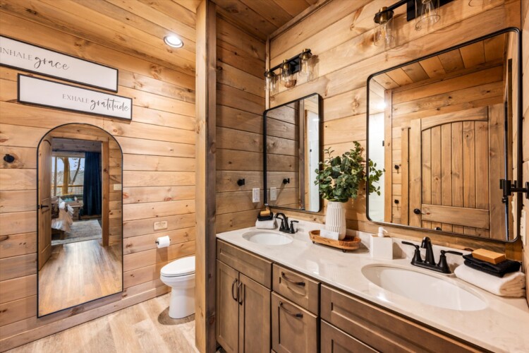 pigeon forge cabin with sauna hot tub mountain views