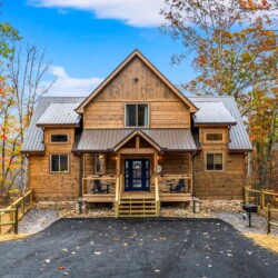 pigeon forge cabin with sauna hot tub mountain views
