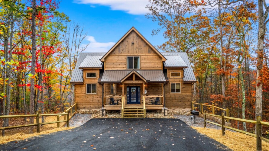 pigeon forge cabin with sauna hot tub mountain views